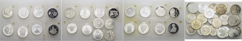 B R D. DM Währung bis 2001. 10 Deutsche Mark LOT verschiedene DM-Gedenkmünzen au...