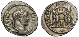 Galerius Mamiian silver Argenteus AD 295-297