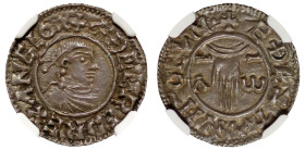 MS62 | Aethelred II silver Penny, 1st hand type, London mint