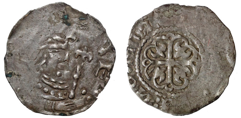 † Stephen (1135-54), silver Penny, cross moline Watford type (c.1136-45), York m...