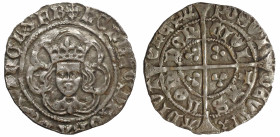 Henry VI silver Halfgroat, Trefoil issue, London mint