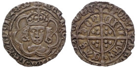 Henry VII silver Twopence, type IIIb, initial mark lis, CASTOR spelling error