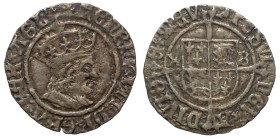 Henry VII silver Twopence, York mint, XB beside shield, initial mark rose/martlet