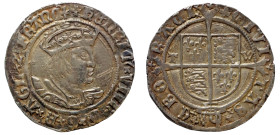 Henry VIII silver Groat, second issue, Wolsey type