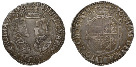 Mary & Philip silver Shilling, English titles only