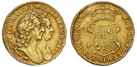 William III 1691 gold Half Guinea Elephant and Castle XF45