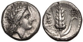 Lucania, Metapontion, AR Nomos