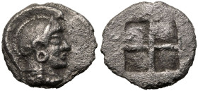 Macedon, Akanthos, AR Diobol