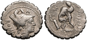 C. Poblicius AR Serrate Denarius