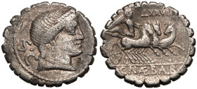 C. Naevius Balbus AR Serrate Denarius