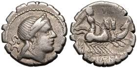 C. Naevius Balbus AR Serrate Denarius