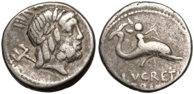 L. Lucretius Trio AR Denarius
