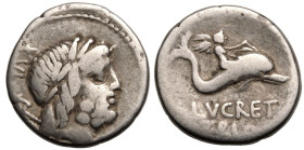 L. Lucretius Trio AR Denarius
