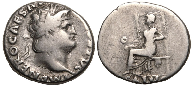 ROMAN EMPIRE. Nero. 
Silver Denarius, AD 66-67. Rome. 
Obv: IMP NERO CAESAR AV...