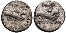 Civil War Issue AR/Æ Fourrée Denarius