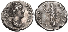 Diva Faustina I (wife of Antoninus Pius) AR Denarius