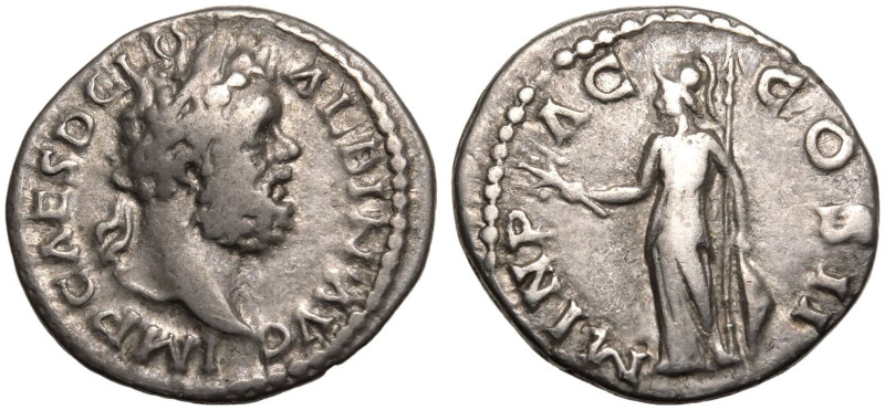 ROMAN EMPIRE. Clodius Albinus. 
Silver Denarius, AD 195-197. Lugdunum. 
Obv: I...