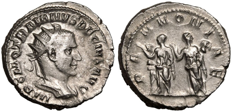 ROMAN EMPIRE. Trajan Decius. 
Silver Antoninianus, AD 249-251. Rome. 
Obv: IMP...