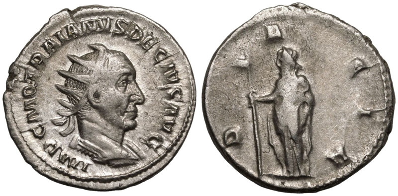 ROMAN EMPIRE. Trajan Decius. 
Silver Antoninianus, AD 249-251. Rome. 
Obv: IMP...