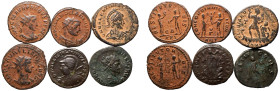 Various Emperors BI/Æ 6 x BI & Æ Denominations