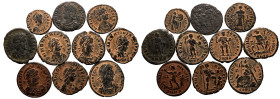 Various Emperors Æ 10 x Æ Denominations