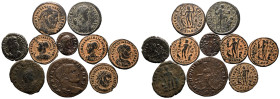 Various Emperors BI/Æ 10 x BI & Æ Denominations
