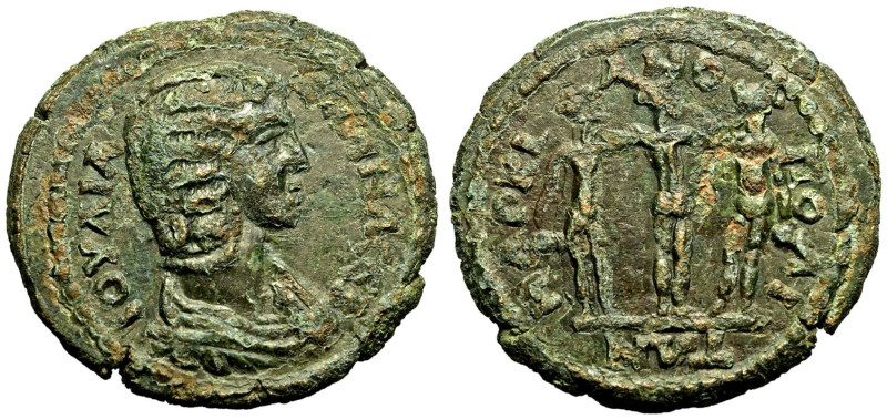 ROMAN PROVINCIAL. MOESIA INFERIOR, MARCIANOPOLIS. Julia Domna (wife of S. Severu...