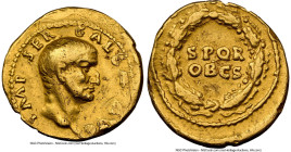 Galba (July AD 68-January AD 69). AV aureus (19mm, 7.23 gm, 4h). NGC Choice Fine 5/5 - 1/5, damage. Rome, July AD 68-January 69. IMP SER-GALBA AVG, ba...