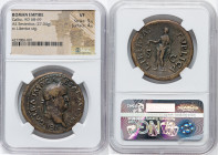 Galba (July AD 68-January AD 69). AE sestertius (34mm, 27.04 gm, 7h). NGC VF 5/5 - 4/5. Rome, October AD 68. SER GALBA IMP CA-ESAR AVG TR P, laureate ...