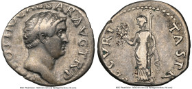 Otho (January-April AD 69). AR denarius (19mm, 3.32 gm, 6h). NGC VF 4/5 - 4/5. Rome. IMP M OTHO CAESAR AVG TR P, bare, bewigged head of Otho right / S...