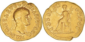Vespasian, Aureus, 70, Tarraco?, Gold, VF(20-25), RIC:II.1-1311