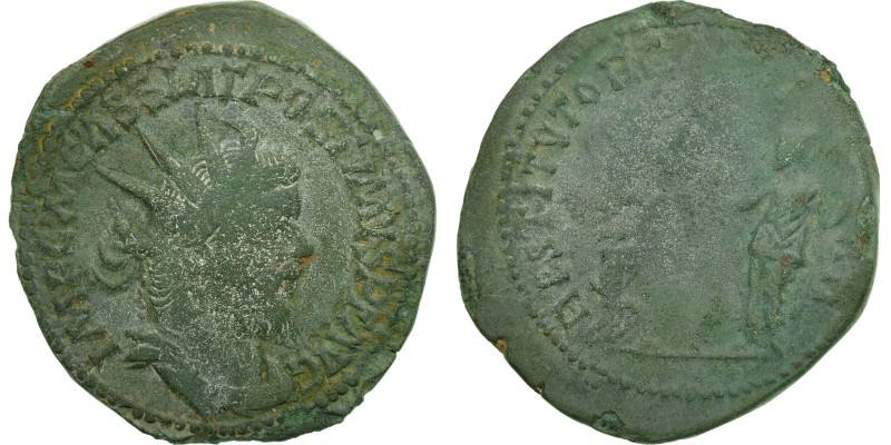 Coin, Postumus, Double Sestertius, AD 261, Trier or Cologne, VF(20-25), Bronze
...