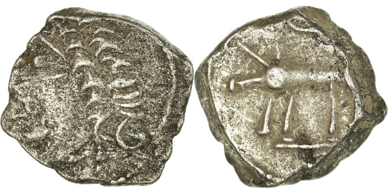 Coin, Ruteni, Drachm, AU(50-53), Silver
Coin, Ruteni, Area of Rodez, Drachm au ...