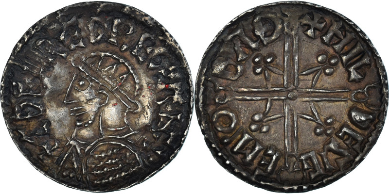 Great Britain, Anglo-Saxon, Æthelred II, Penny, ca. 1003-1009, Bath, Silver
Hel...