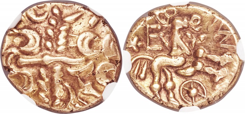 BRITAIN. Atrebates and Regni. Commius (ca. 50-25 BC). AV stater (17mm, 5.48 gm, ...