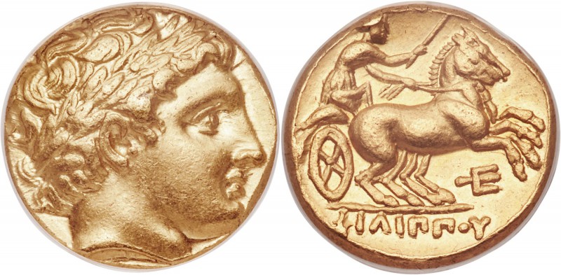 MACEDONIAN KINGDOM. Philip II (359-336 BC). AV stater (16mm, 8.70 gm, 6h). ANACS...