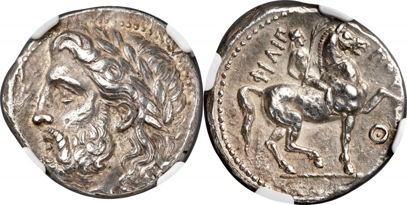 MACEDONIAN KINGDOM. Philip II (359-336 BC). AR tetradrachm (24mm, 14.36 gm, 4h)....