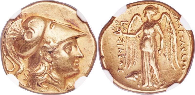 MACEDONIAN KINGDOM. Alexander III the Great (336-323 BC). AV stater (18mm, 8.46 ...