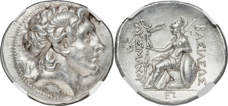 THRACIAN KINGDOM. Lysimachus (305-281 BC). AR tetradrachm (31mm, 17.13 gm, 12h)....