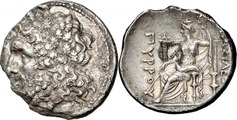 EPIRUS KINGDOM. Pyrrhus (ca. 297-272 BC). AR tetradrachm (30mm, 16.01 gm, 4h). C...