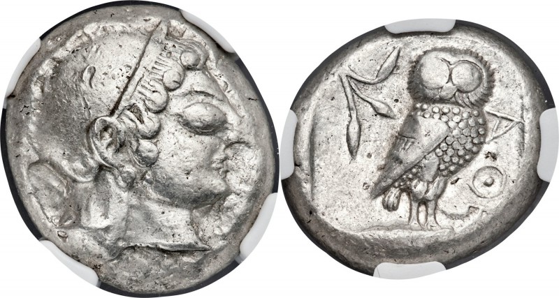 ATTICA. Athens. Ca. 510/500-480 BC. AR tetradrachm (22mm, 16.16 gm, 5h). NGC XF ...