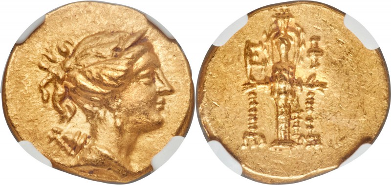 IONIA. Ephesus. Ca. 133-88 BC. AV stater (20mm, 8.51 gm, 12h). NGC MS 5/5 - 4/5....
