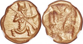 ACHAEMENID PERSIA. Time of Xerxes II-Artaxerxes II (ca. 420-375 BC). AV daric (16mm, 8.36 gm). NGC MS 4/5 - 4/5. Lydo-Milesian standard. Sardes mint. ...