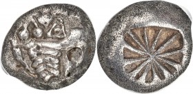 LYCIA. Uncertain. Ca. 520-480 BC. AR stater (16mm, 8.70 gm). NGC Choice XF 4/5 - 4/5. Lycian Dynasts, Pre-dynastic period. Head of lion right with tri...