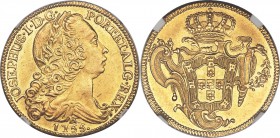 Jose I gold 6400 Reis 1755-R MS63 NGC, Rio de Janeiro mint, KM172.2, LMB-423. A glowing offering whose choice level of quality and preservation is imm...