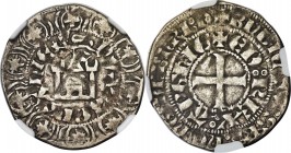 Aquitaine. Edward III (1325-1377) Gros Aquitanique au Lion au-Dessus ND VF25 NGC, Elias-51F (RR), W&F-58F 1/a (R4). 22mm. 1.08gm. A very rare emission...