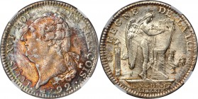 Louis XVI Ecu 1792-A MS64 NGC, Paris mint, KM615.1, Dav-1335. First Republic issue with Louis XVI as Constitutional Monarch. Of immense beauty, the ob...