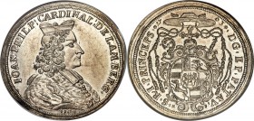 Passau. Johann Philipp Taler 1703 MS61 NGC, KM47, Dav-2518. Exceptional in appearance, with intricate details retaining an impressive sharpness throug...