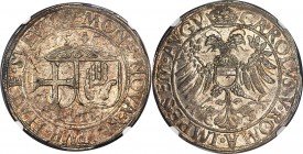 Schwäbisch Hall. Karl V Taler 1545 MS63 NGC, KM-MB10, Dav-9213. Far nicer than these normally come, and without any signs of mounting. The surfaces ex...