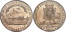 Solms-Laubach. Christian August Taler 1768-WWE MS63 PCGS, KM32, Dav-2784. A fascinating and well-preserved taler issue from this County which was late...